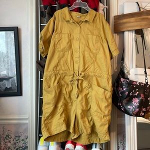 Mustard Utility Romper